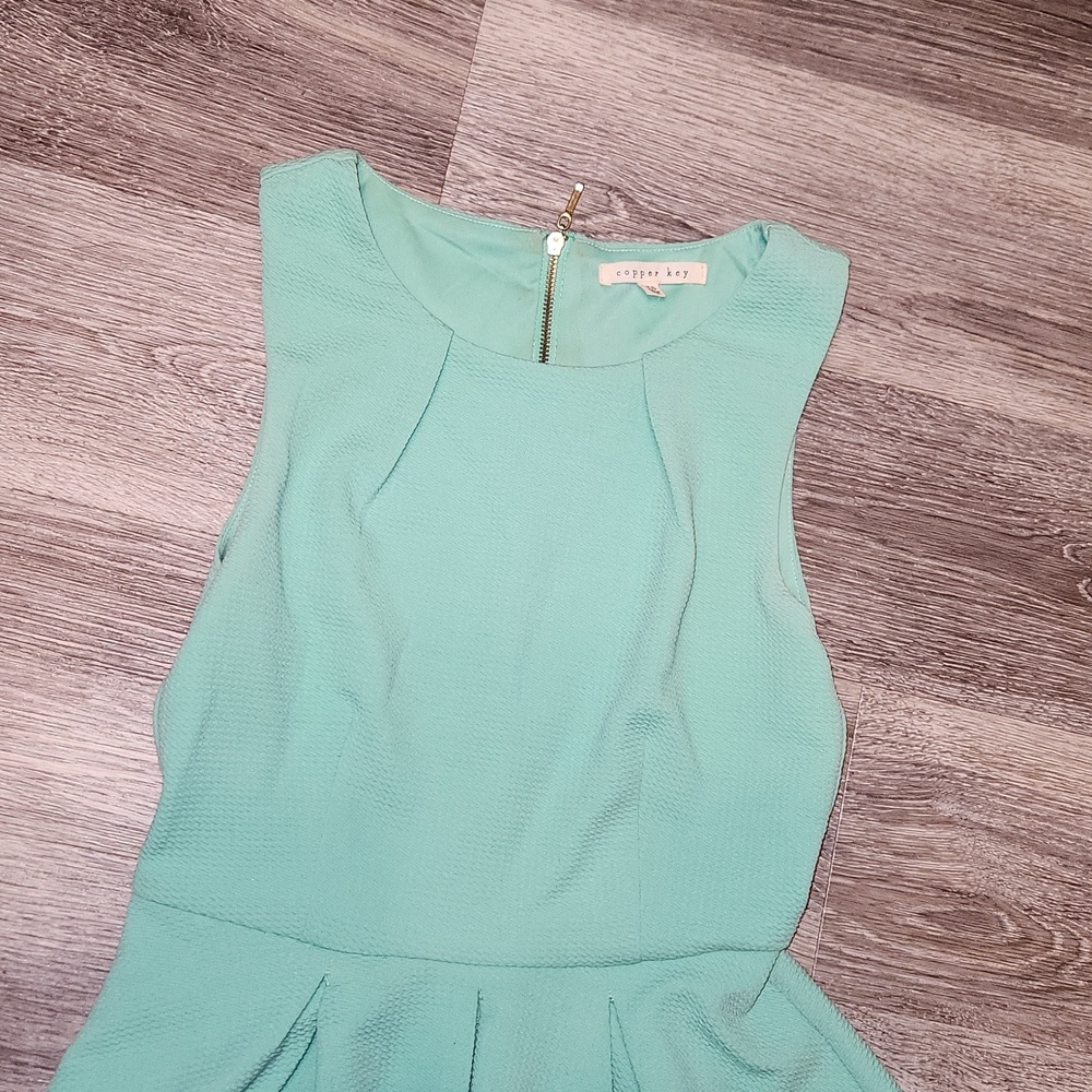 Mint green sleeveless dress sz XS - Picture 2 of 3